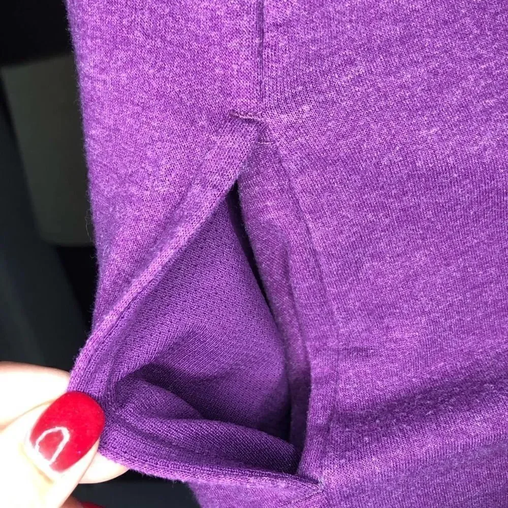 RBX Purple Cowl-Neck Pullover Sweatshirt